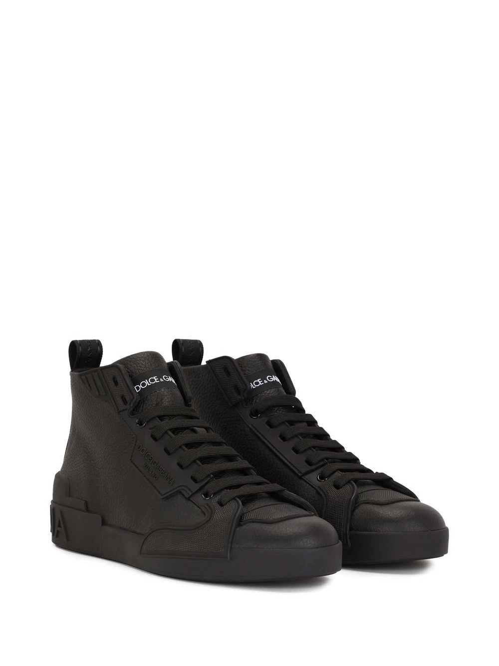 high-top lace-up sneakers - 2