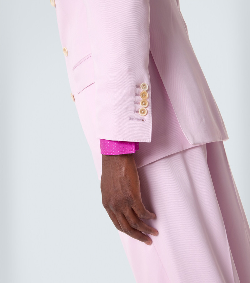 Silk gabardine suit jacket 7