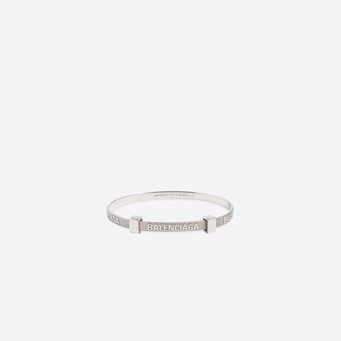 Women's Logo Hoop Bracelet in Silver - 1