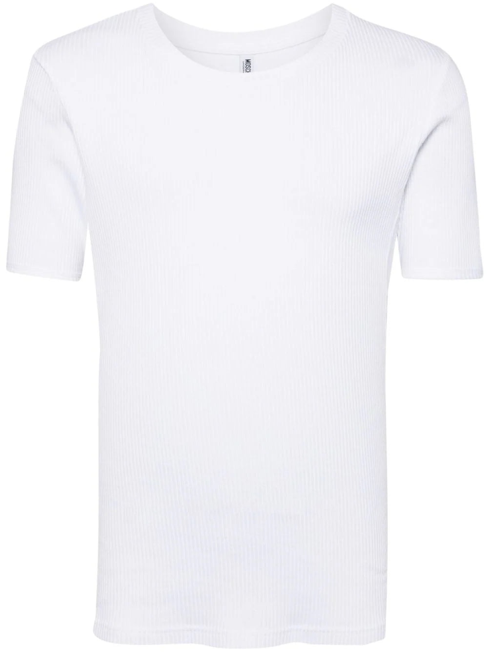 LOGO-TAPE RIBBED T-SHIRT - 1
