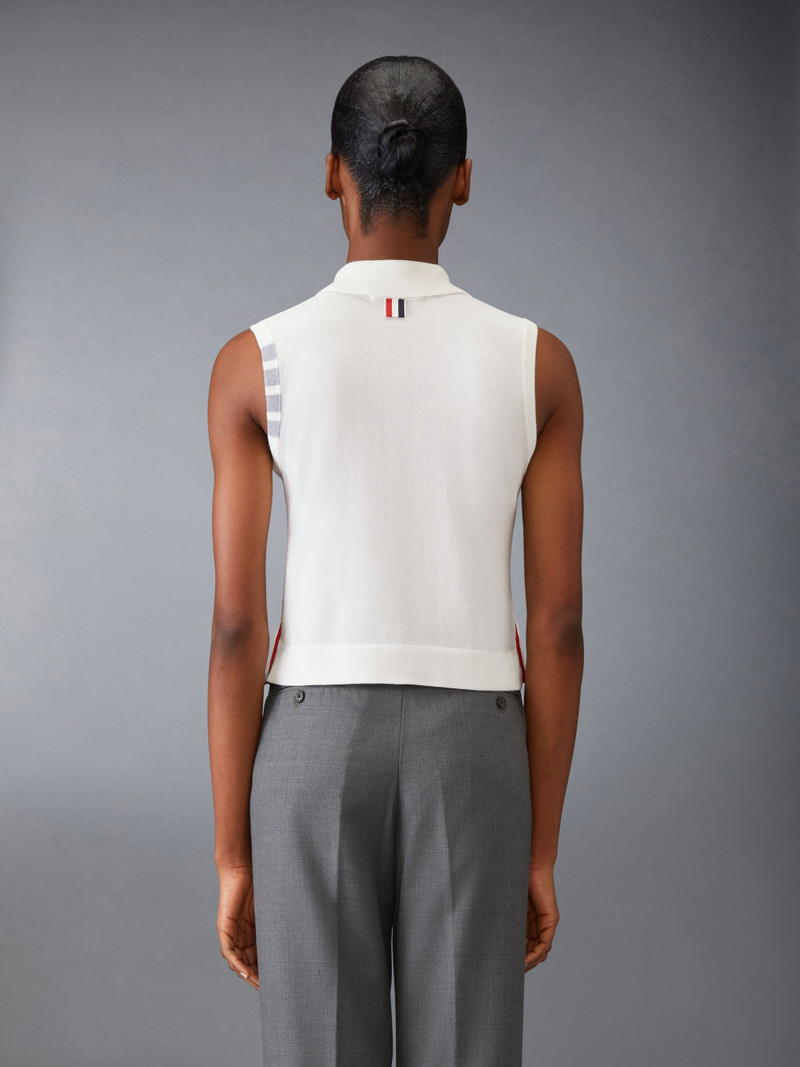 Thom Browne COTTON 4-BAR CROPPED SHIRT outlook