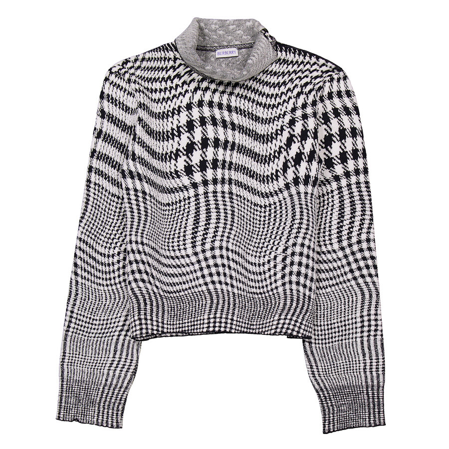 Burberry Warped Pattern Print Knitted Sweater - 1