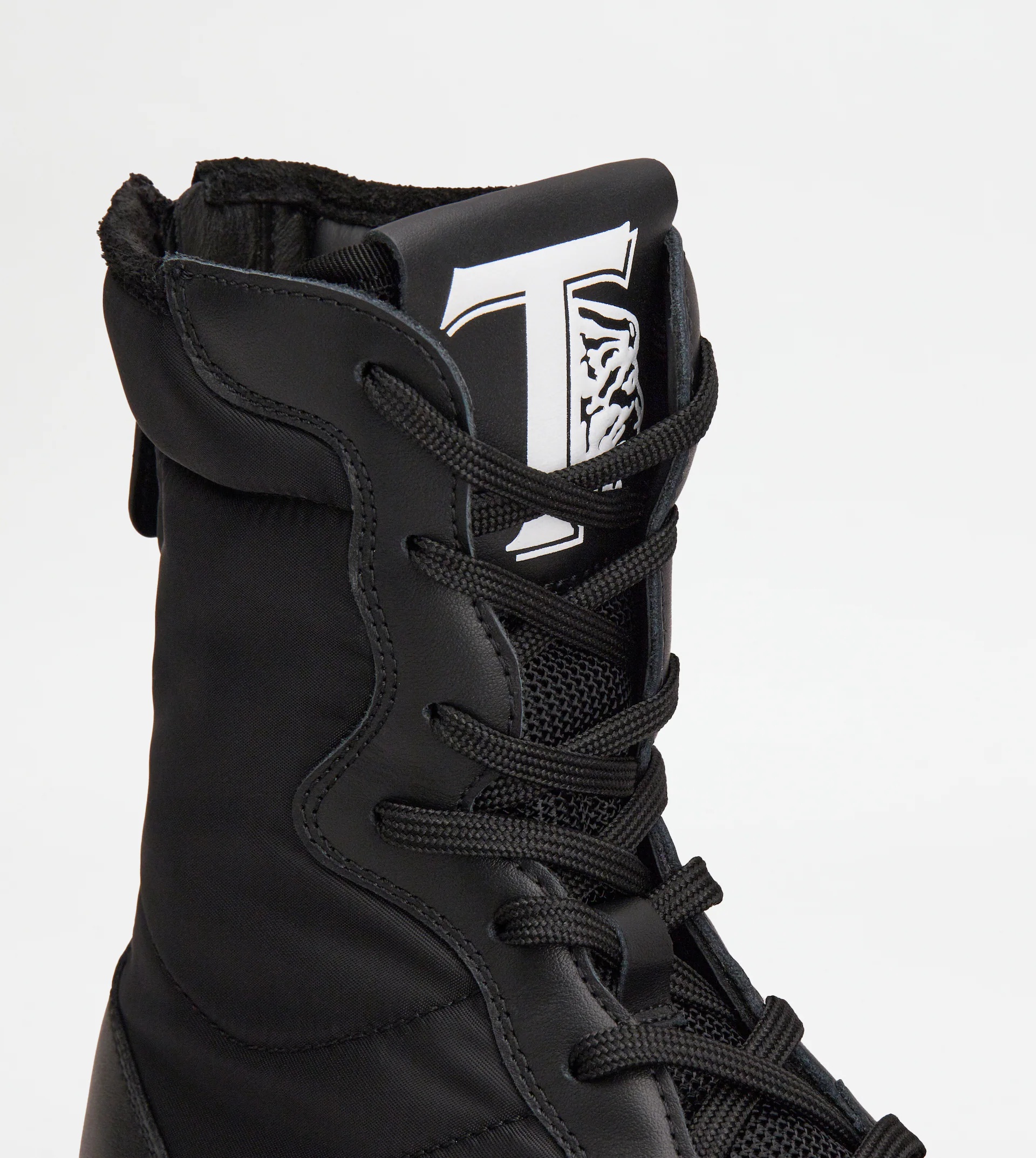 ANKLE BOOTS TOD'S 1T IN LEATHER AND FABRIC - BLACK - 5