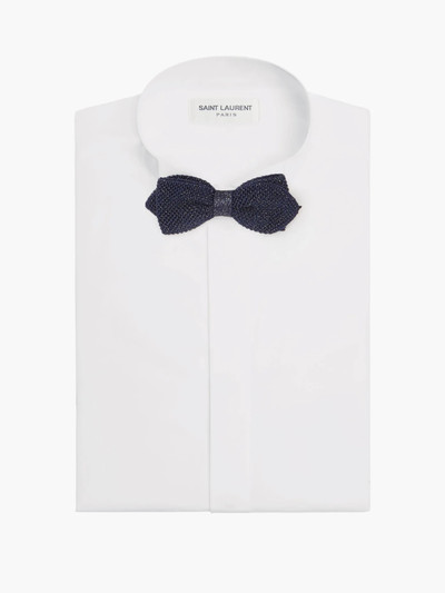 Paul Smith Silk-blend lamé-knit bow tie outlook