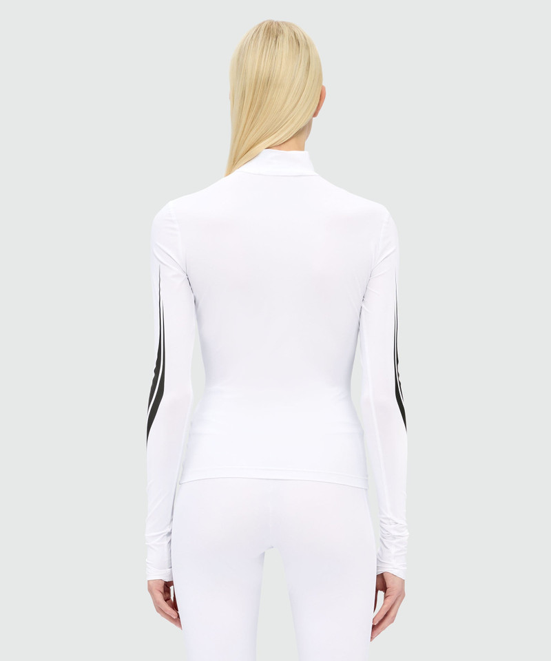 White lycra top with MSGM Race graphics 3
