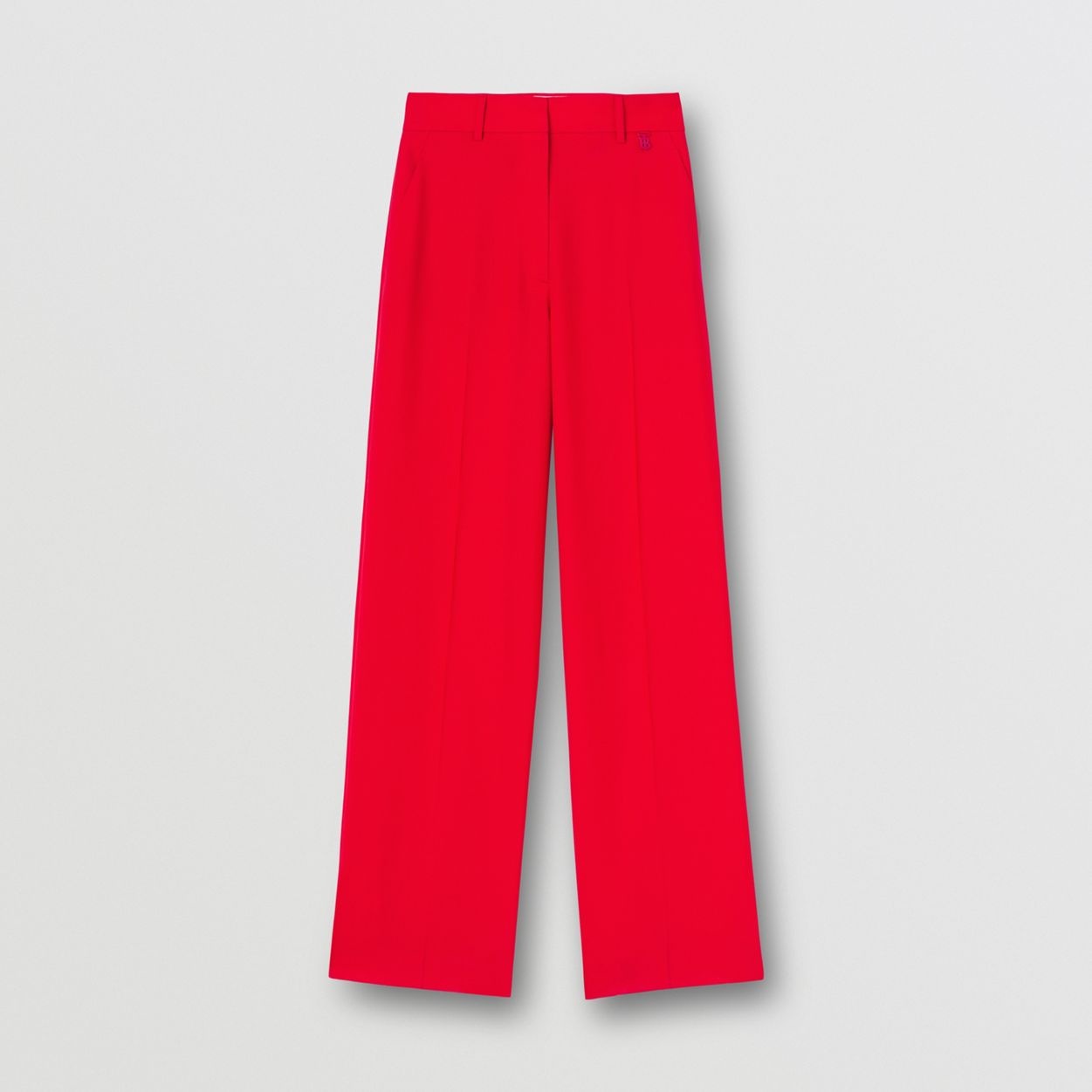 Monogram Motif Wool Wide-leg Trousers - 1