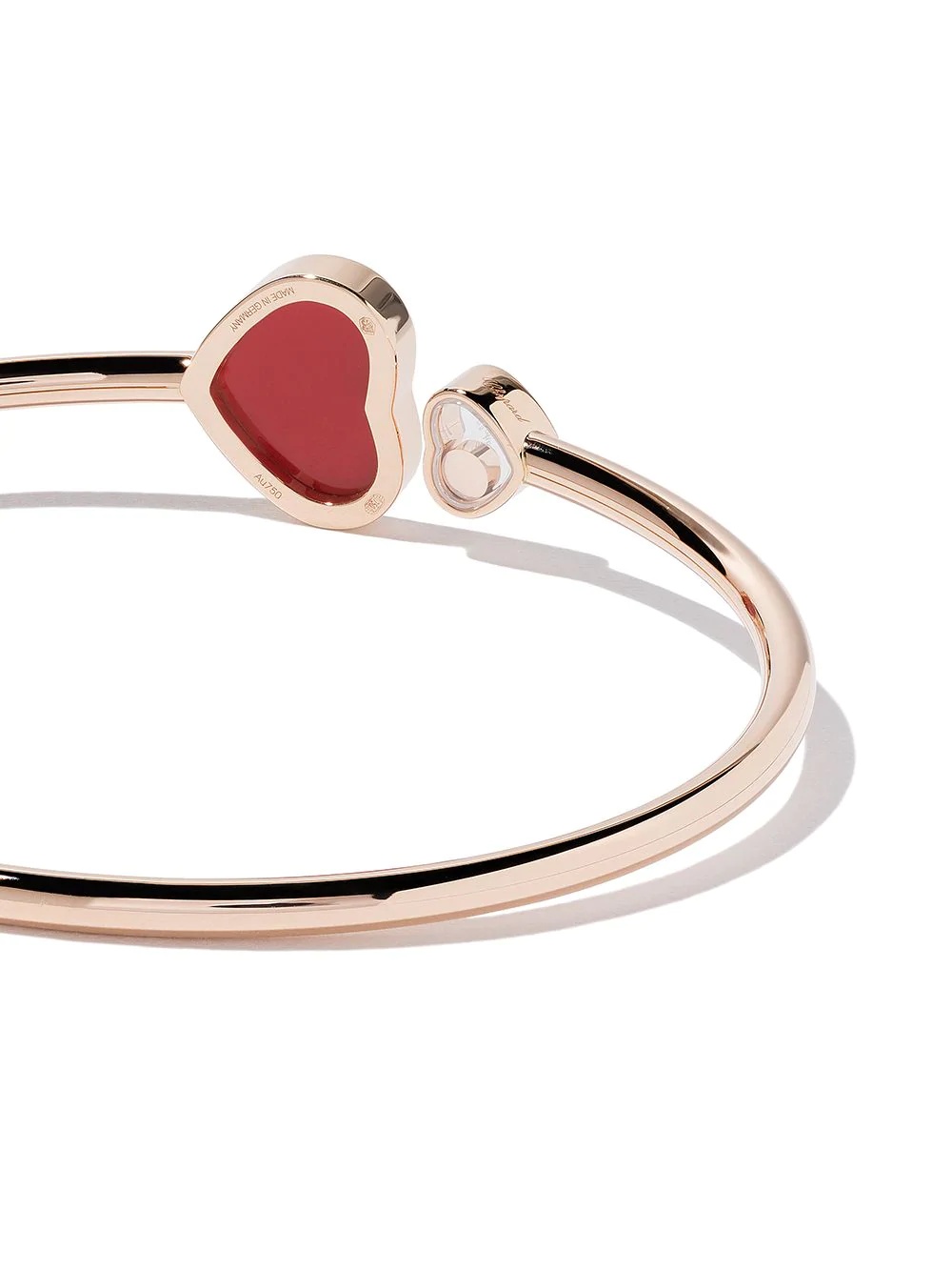 18kt rose gold Happy Hearts diamond bangle - 4