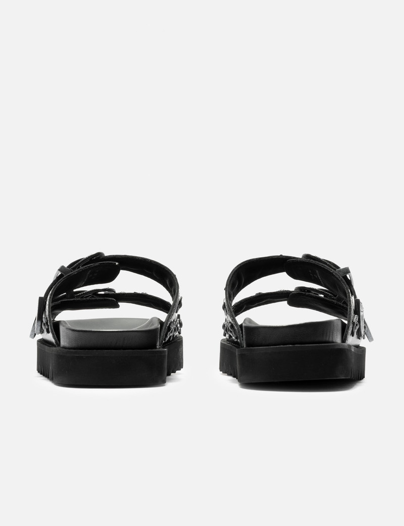 BLACK BUCKLE SANDALS 3