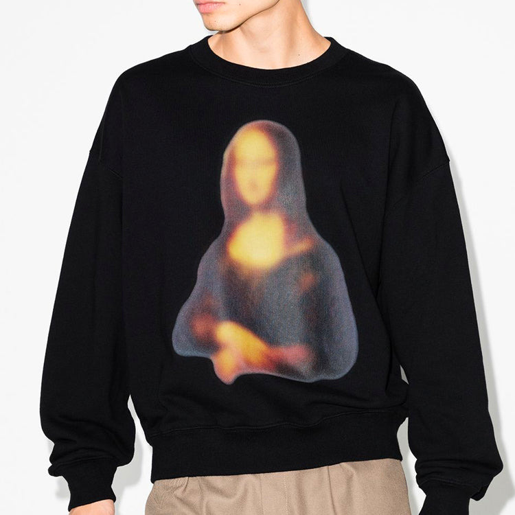 Off-White Mona Lisa Applique Sweat Shirt Men's Black OMBA035F20FLE0041010 - 2