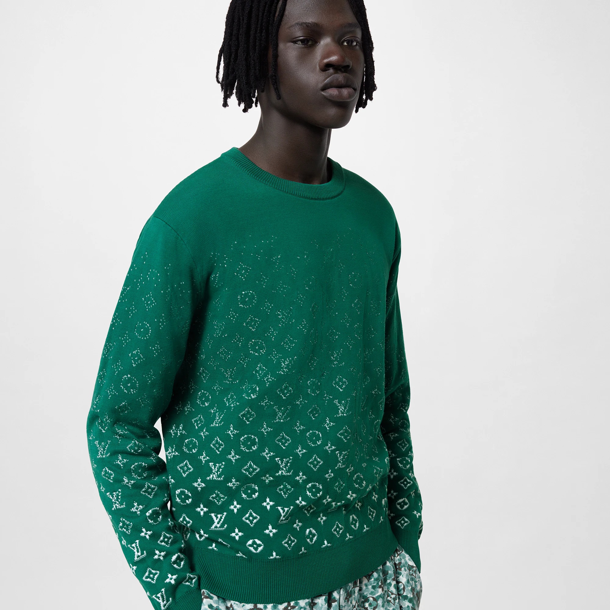 Monogram Gradient Cotton Crewneck - 5