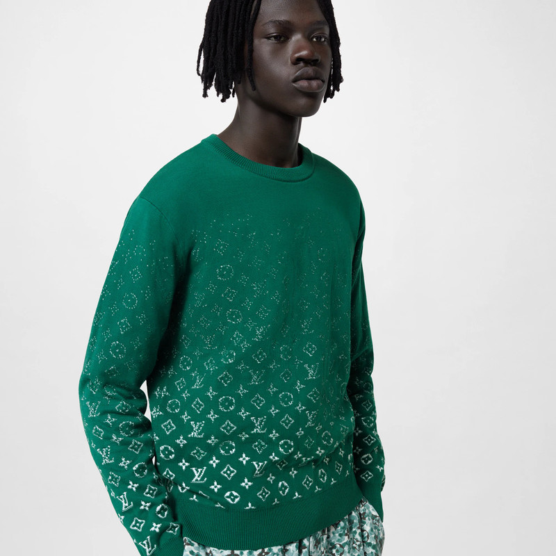 Monogram Gradient Cotton Crewneck 5