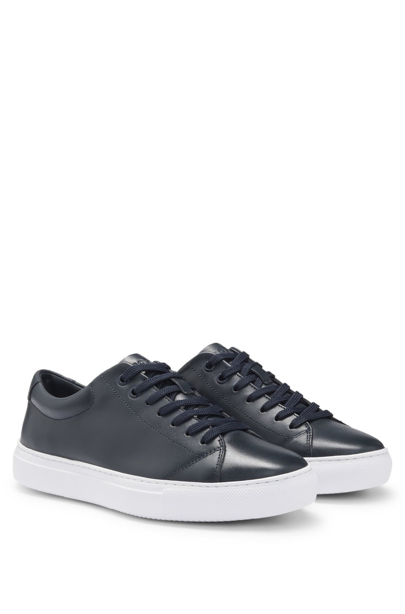 NAPPA-LEATHER TRAINERS WITH BRANDED COUNTER 2