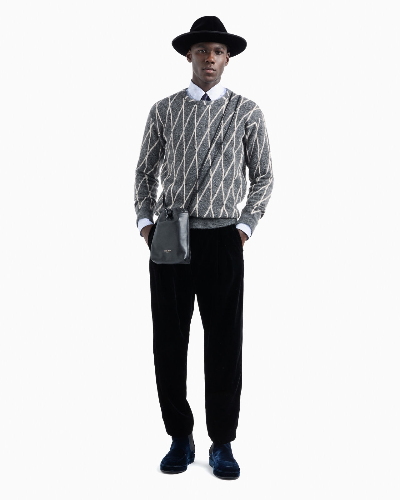 Cashmere-blend jacquard crew-neck jumper - 4