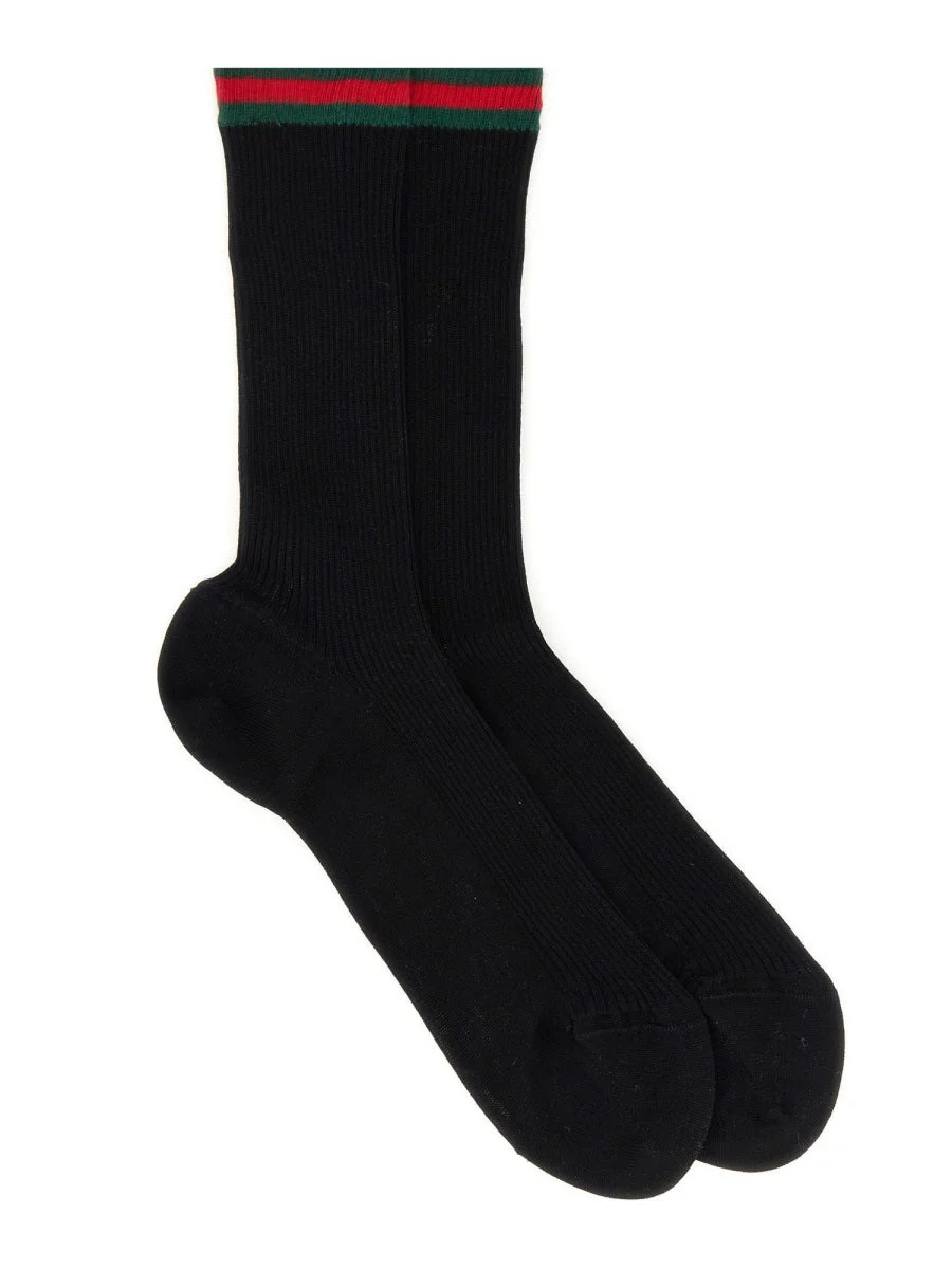 Gucci Men Web Ribbon Socks - 1