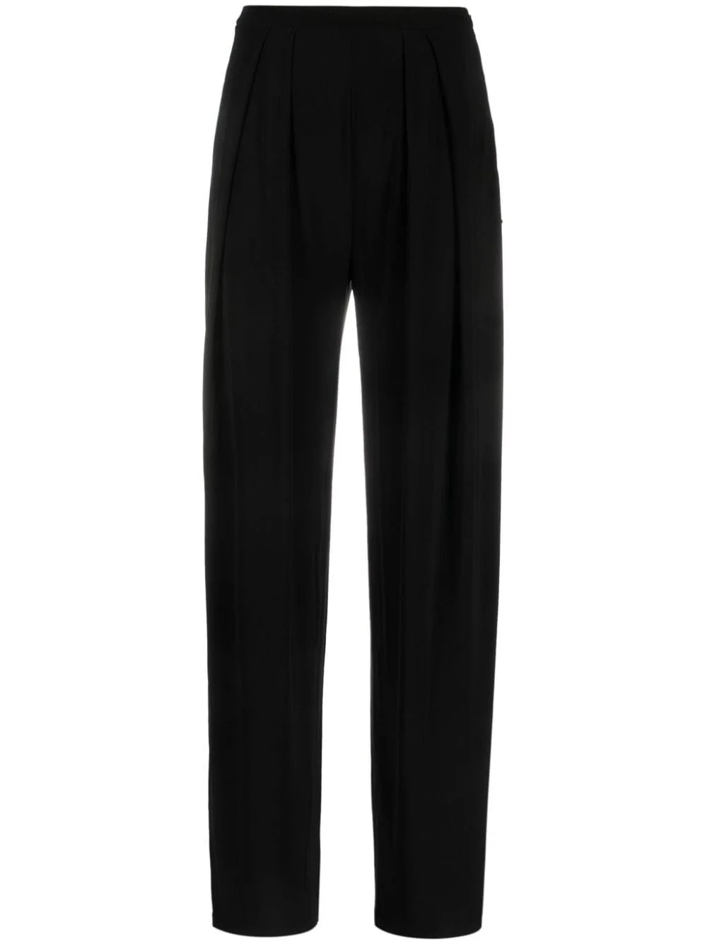 high-waisted tapered-leg trousers - 1