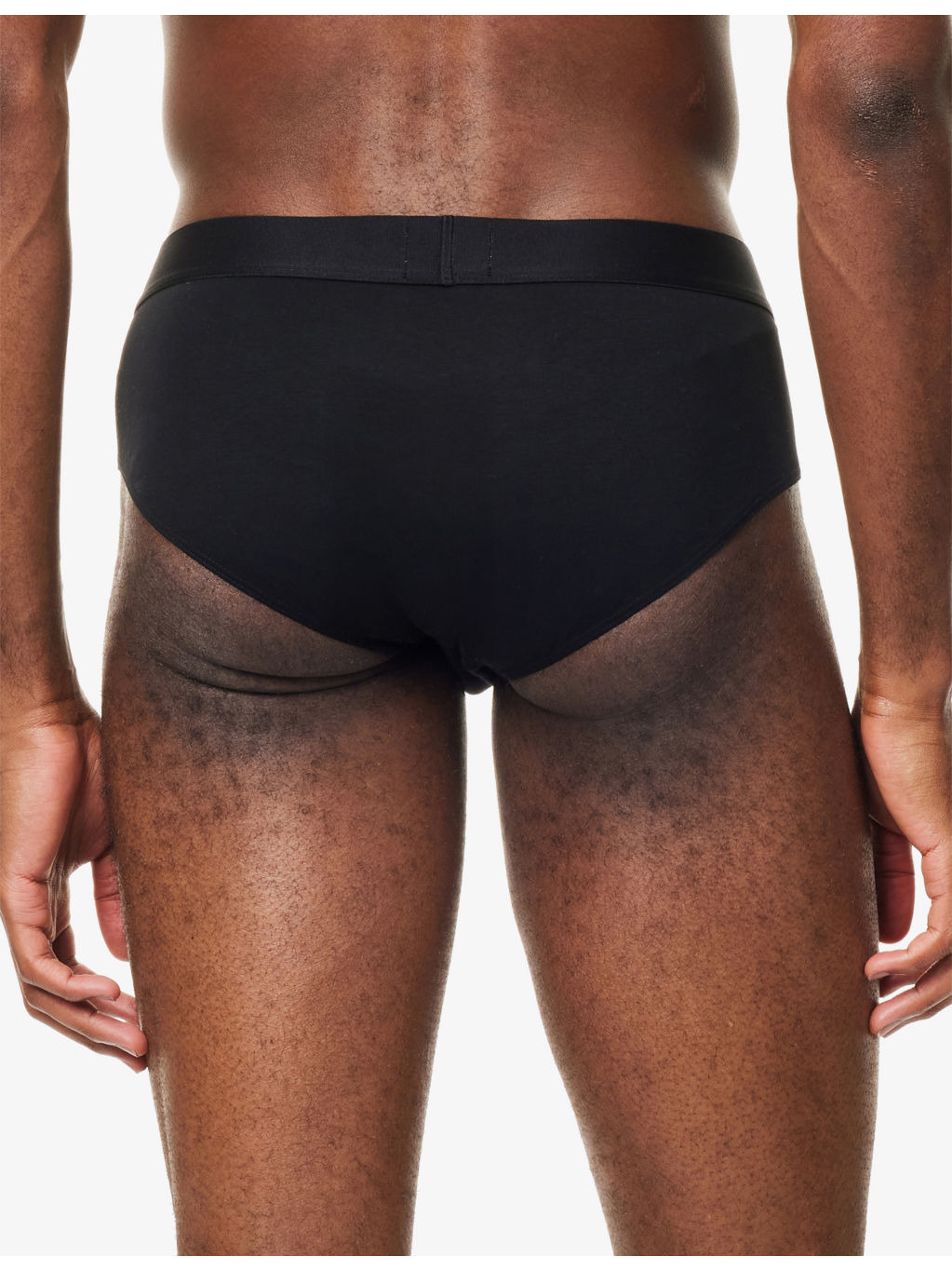 BOSS ONE x David Beckham Logo-Waistband Pack of Three Stretch-Cotton Hipster Briefs - 3