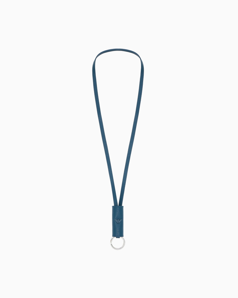 ASV REGENERATED SAFFIANO LANYARD KEYRING 1