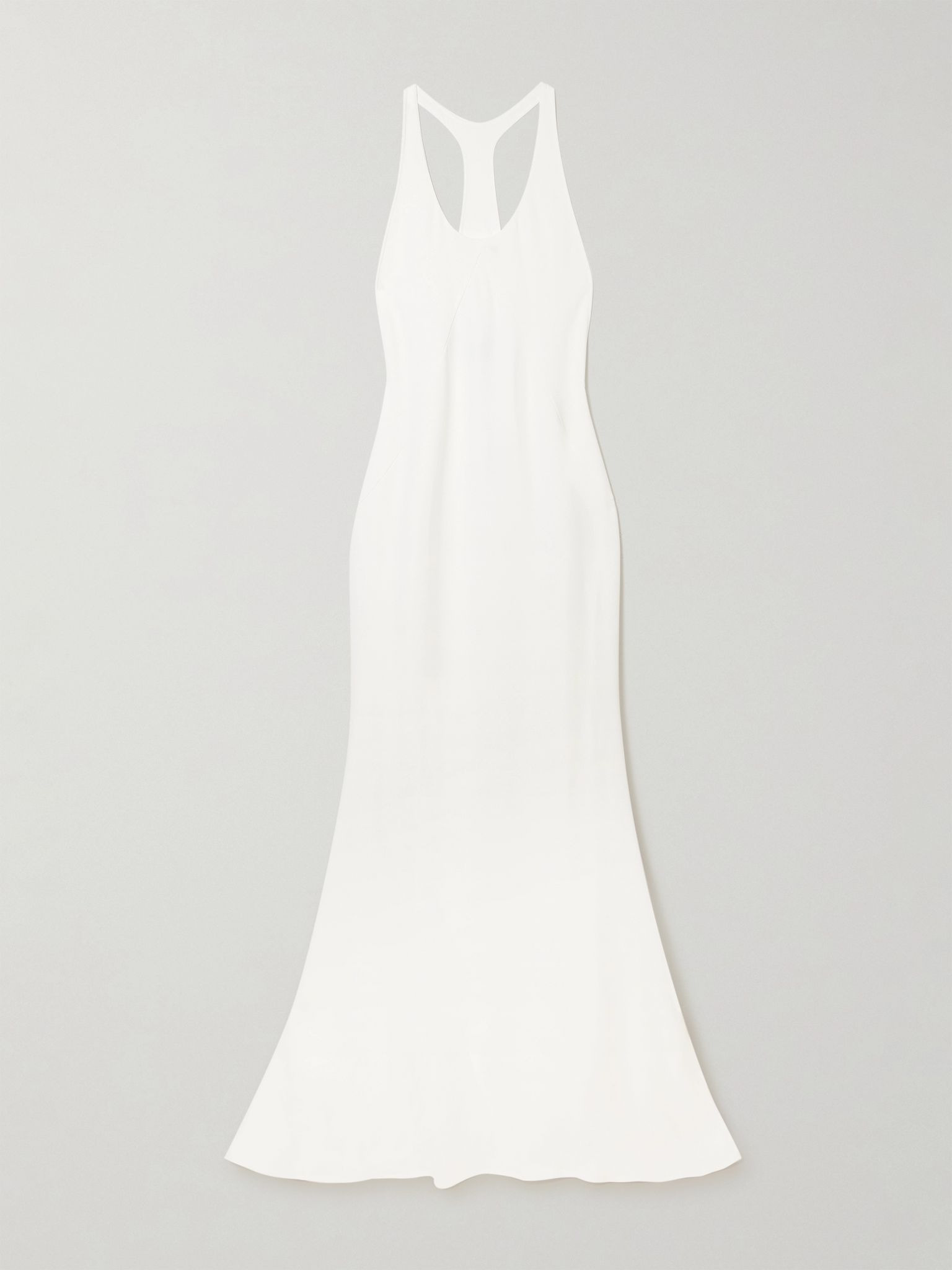 The Marcel paneled crepe maxi dress White - 1