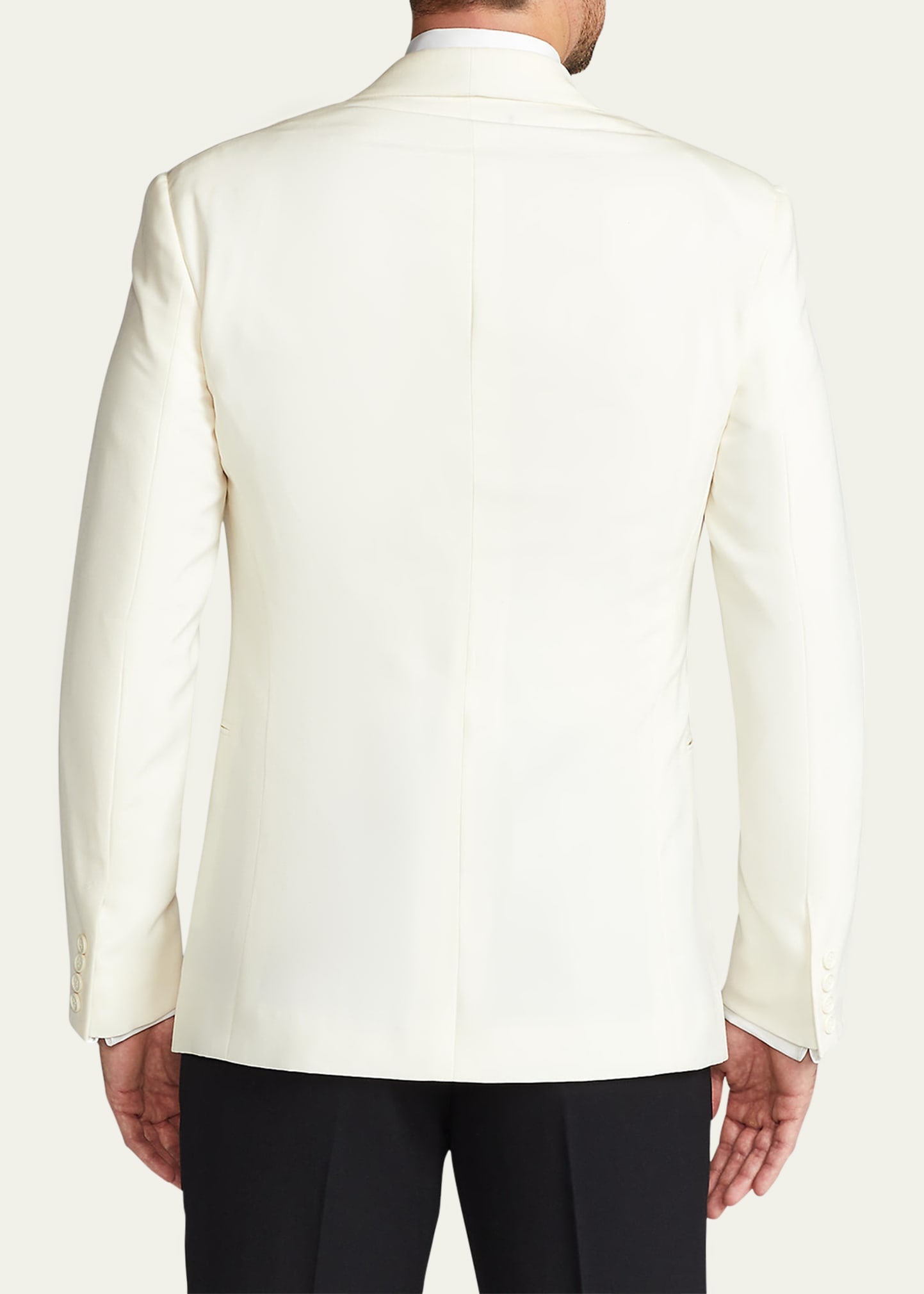 Men's Wool-Silk Shawl Dinner Jacket - 3