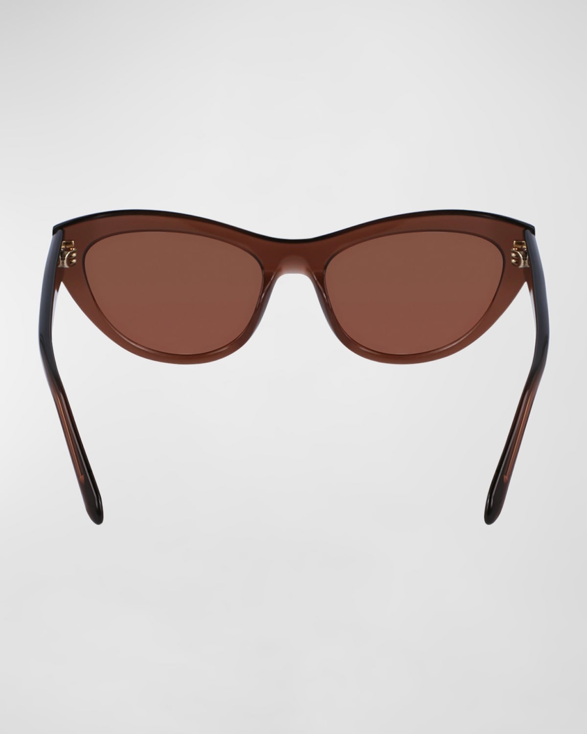 Sleek Logo Acetate Cat-Eye Sunglasses - 5