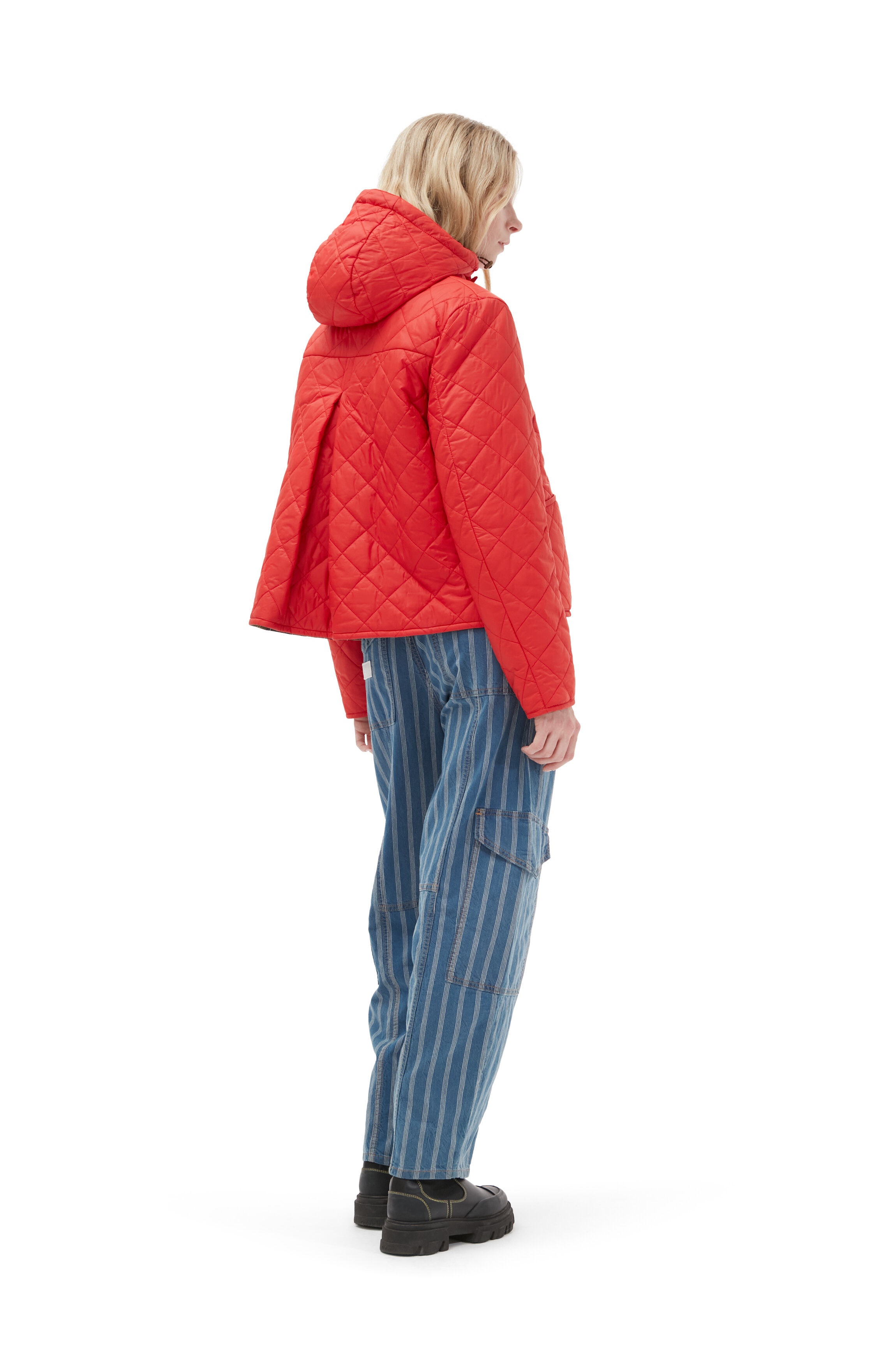 GANNI X BARBOUR REVERSIBLE LIDDESDALE JACKET - 6