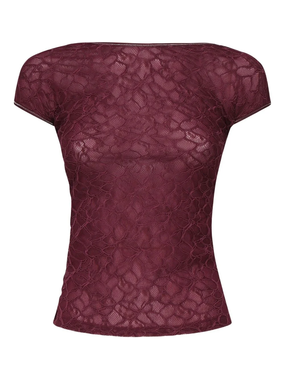 Cody lace-pattern T-shirt - 1