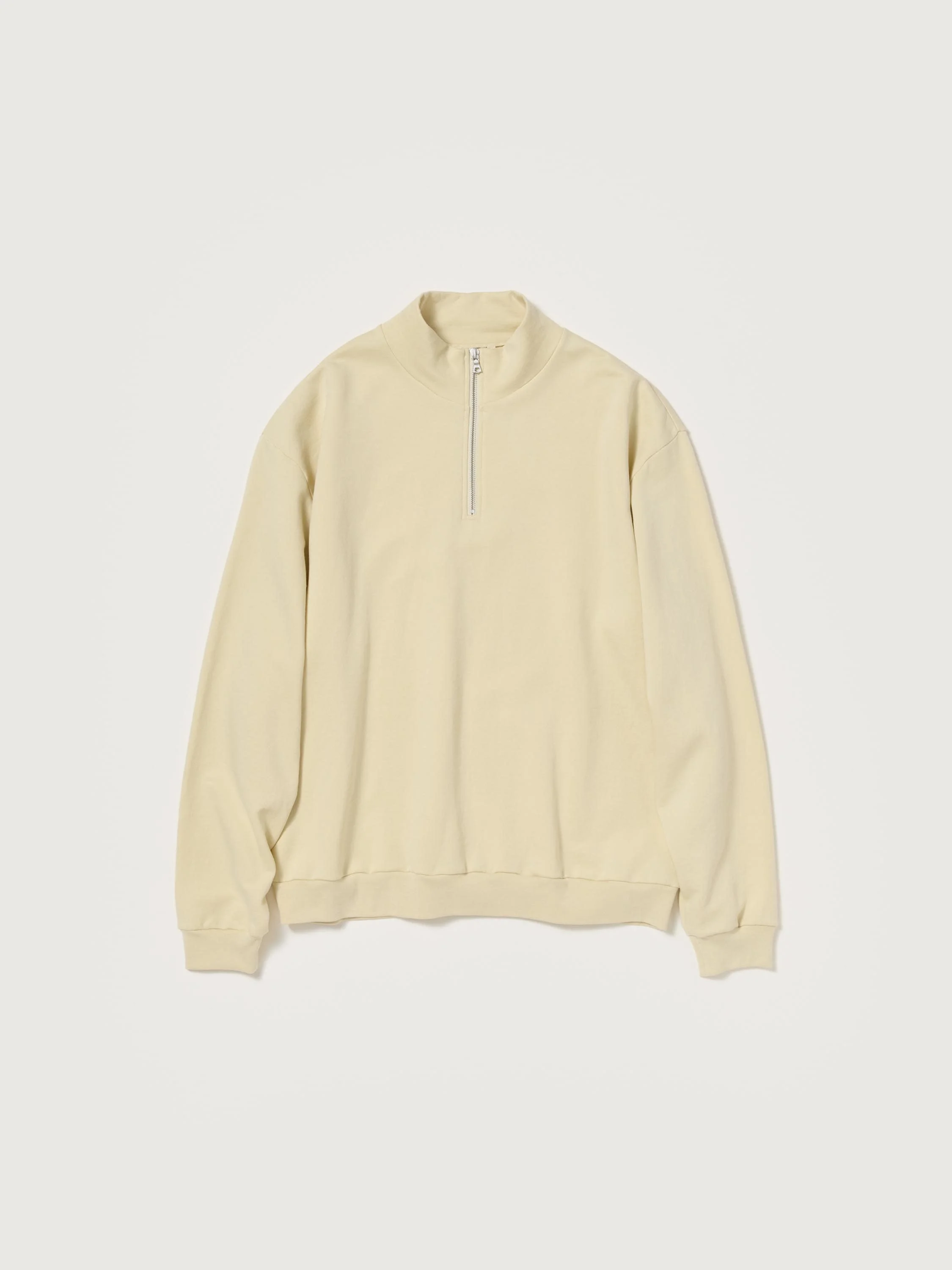 ELASTIC HIGH GAUGE SWEAT HALF ZIP P/O - 1