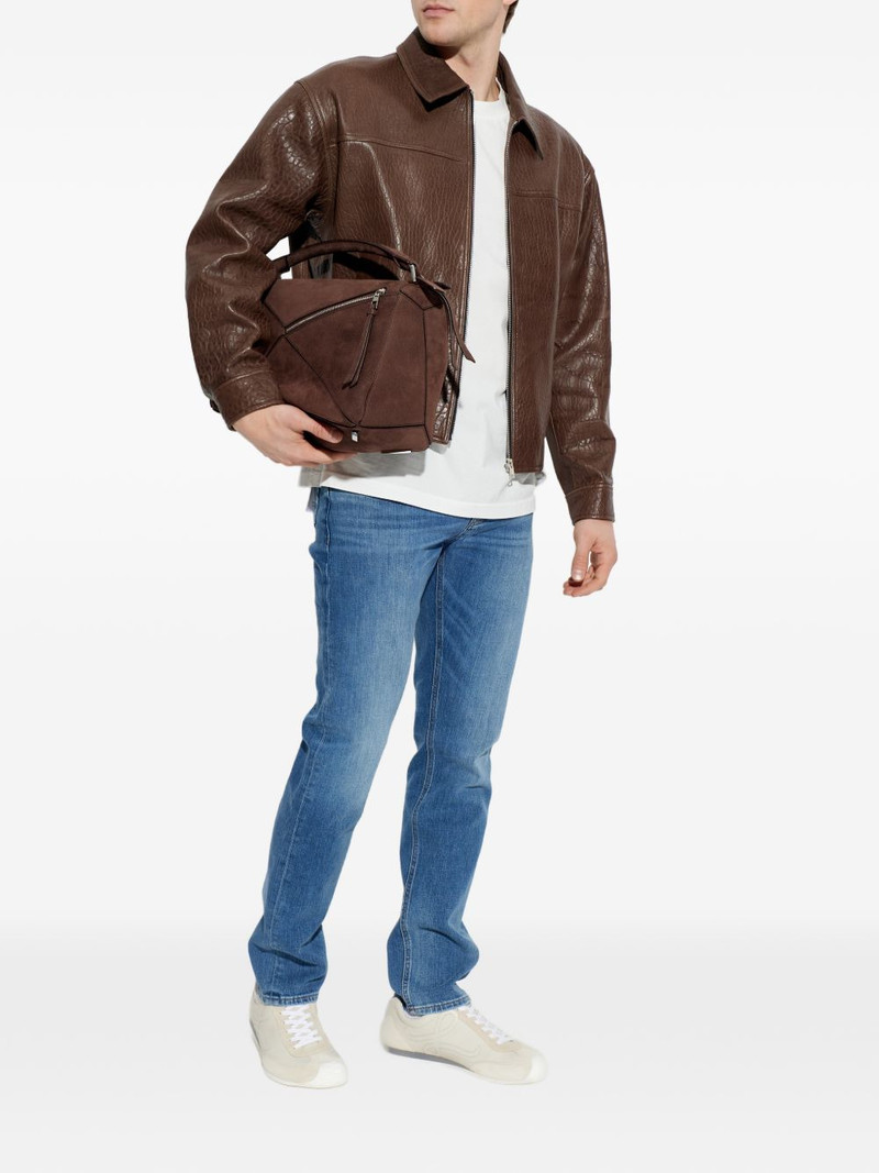 FRAME zip leather jacket outlook