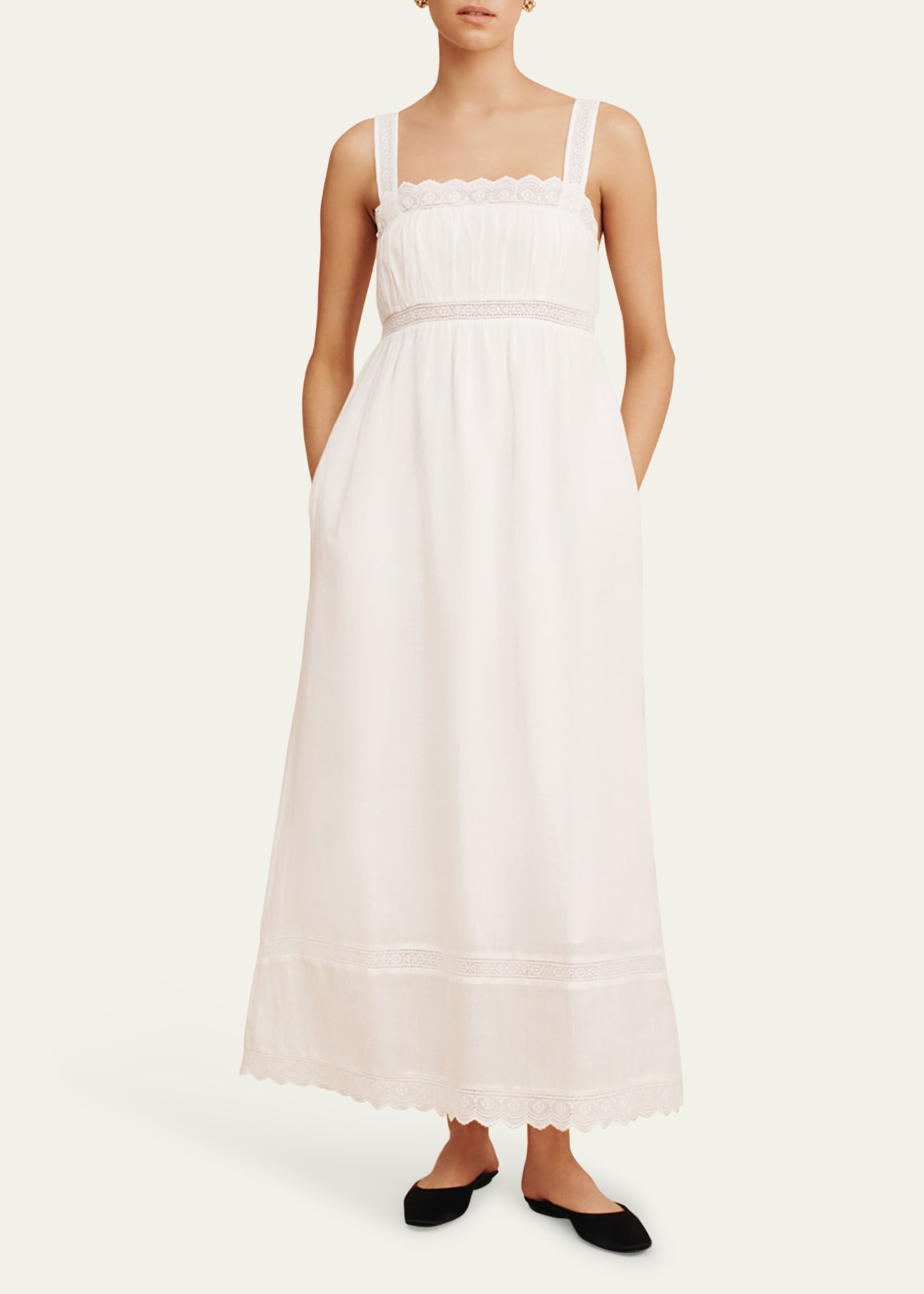 Grace Lace-Trim Shift Dress - 2