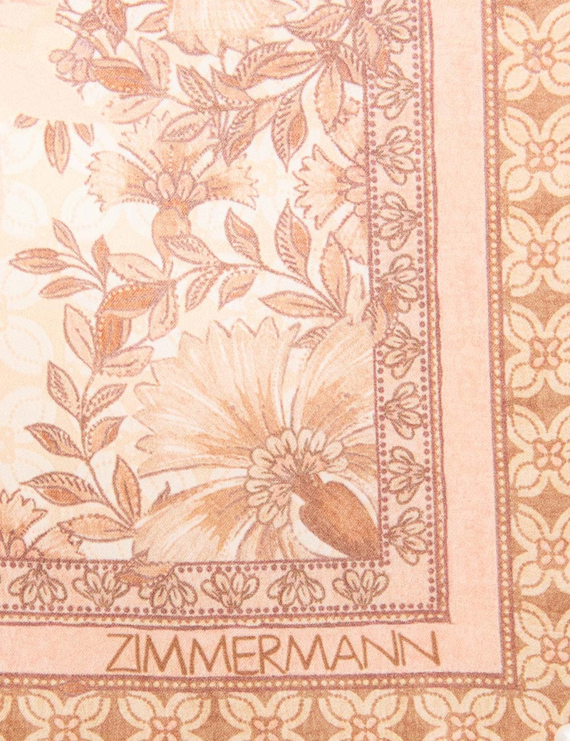 PRINTED SILK SQUARE 90 5