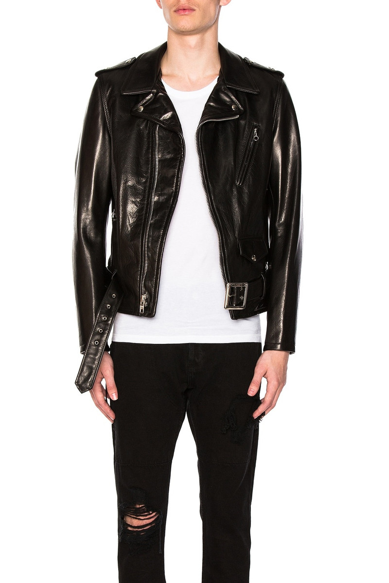 Pebbled Moto Jacket - 1
