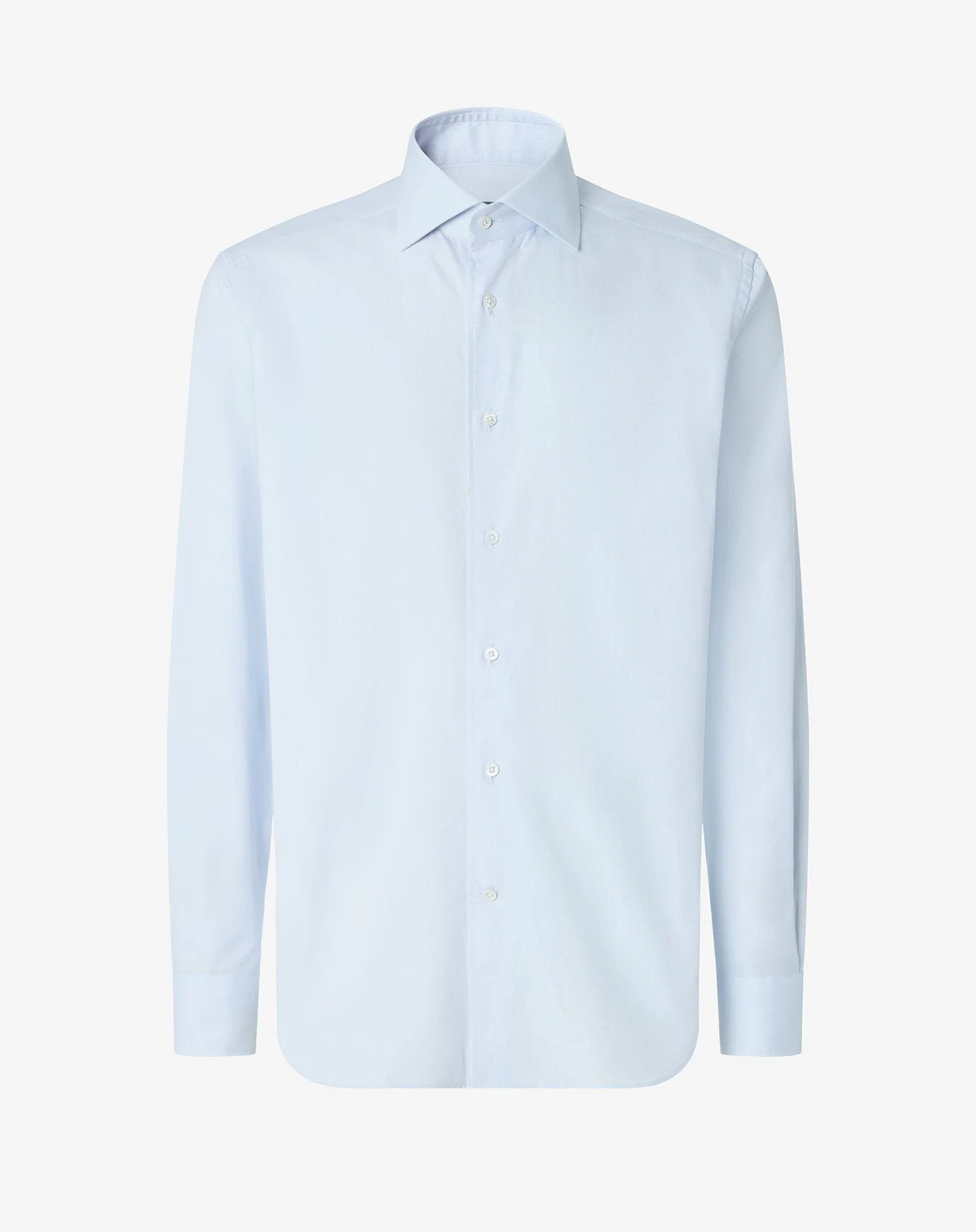 Light blue pin point pure cotton shirt - 1