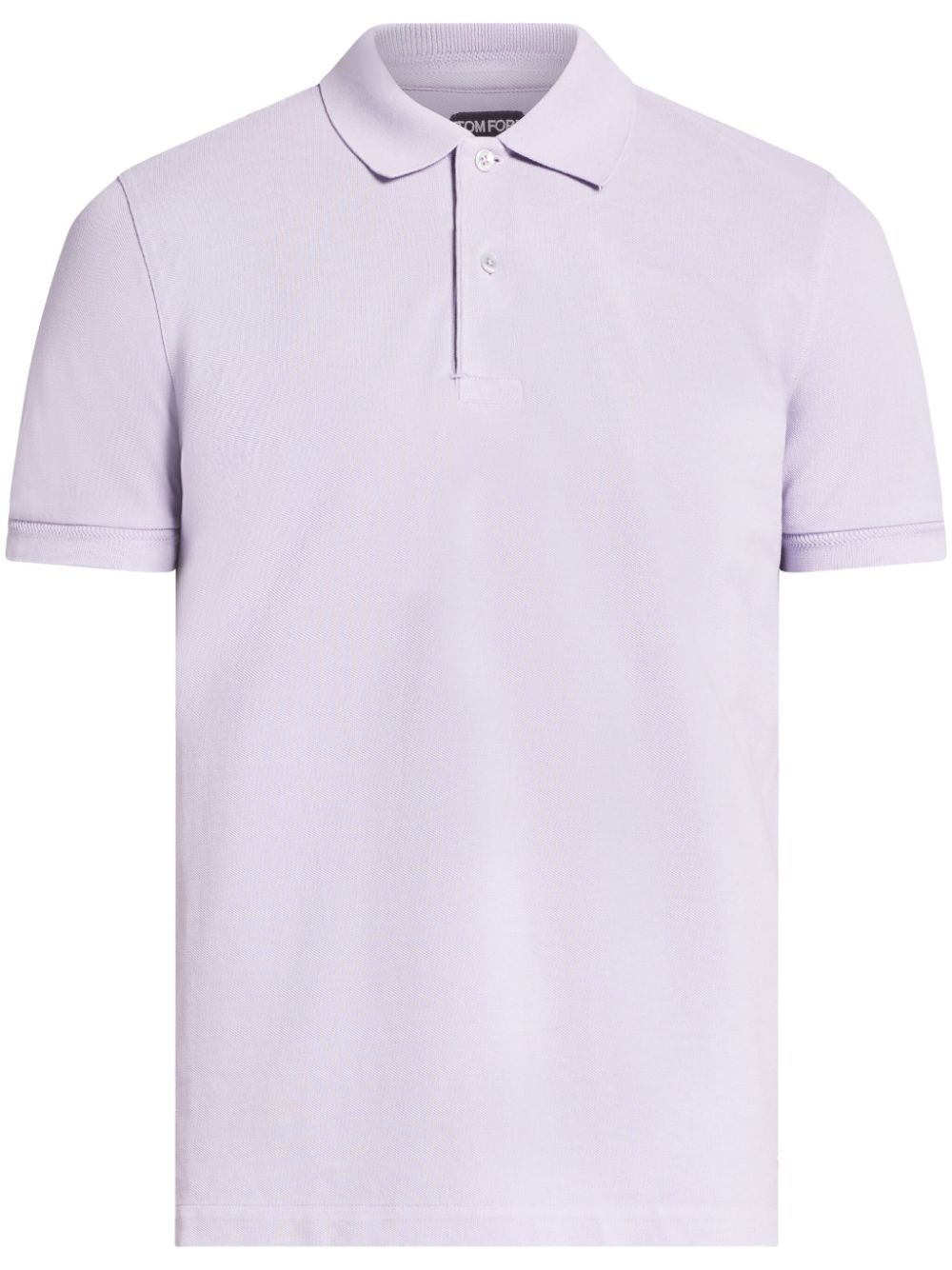 short-sleeve cotton polo shirt - 1