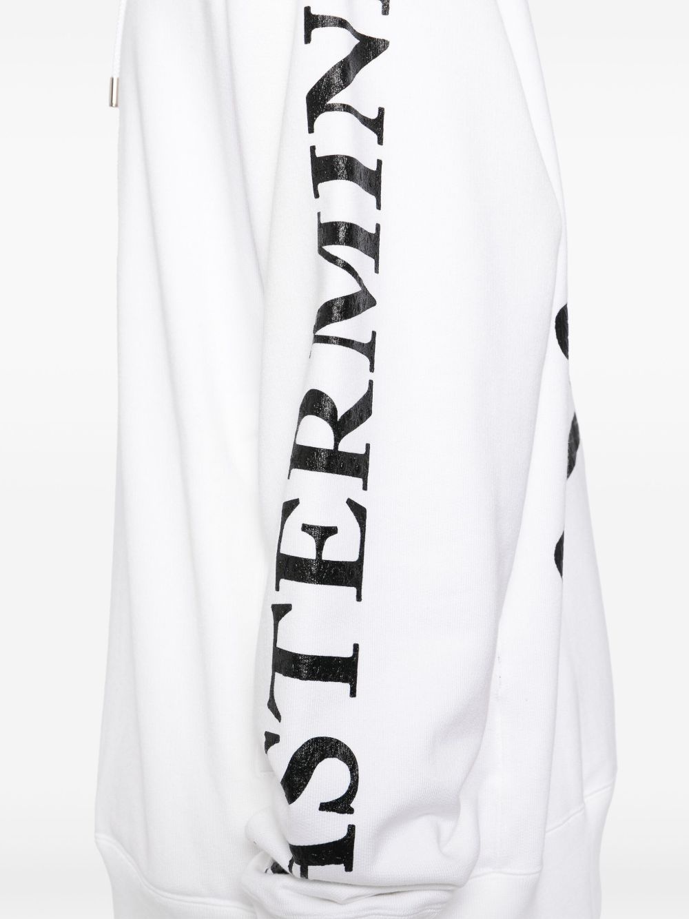 logo print hoodie - 5
