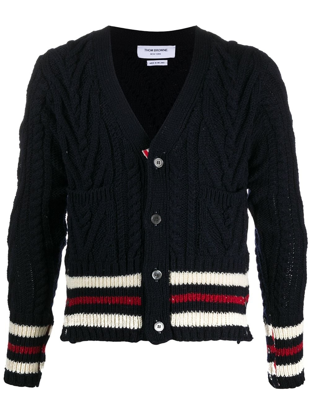 Aran cable knit cardigan - 1