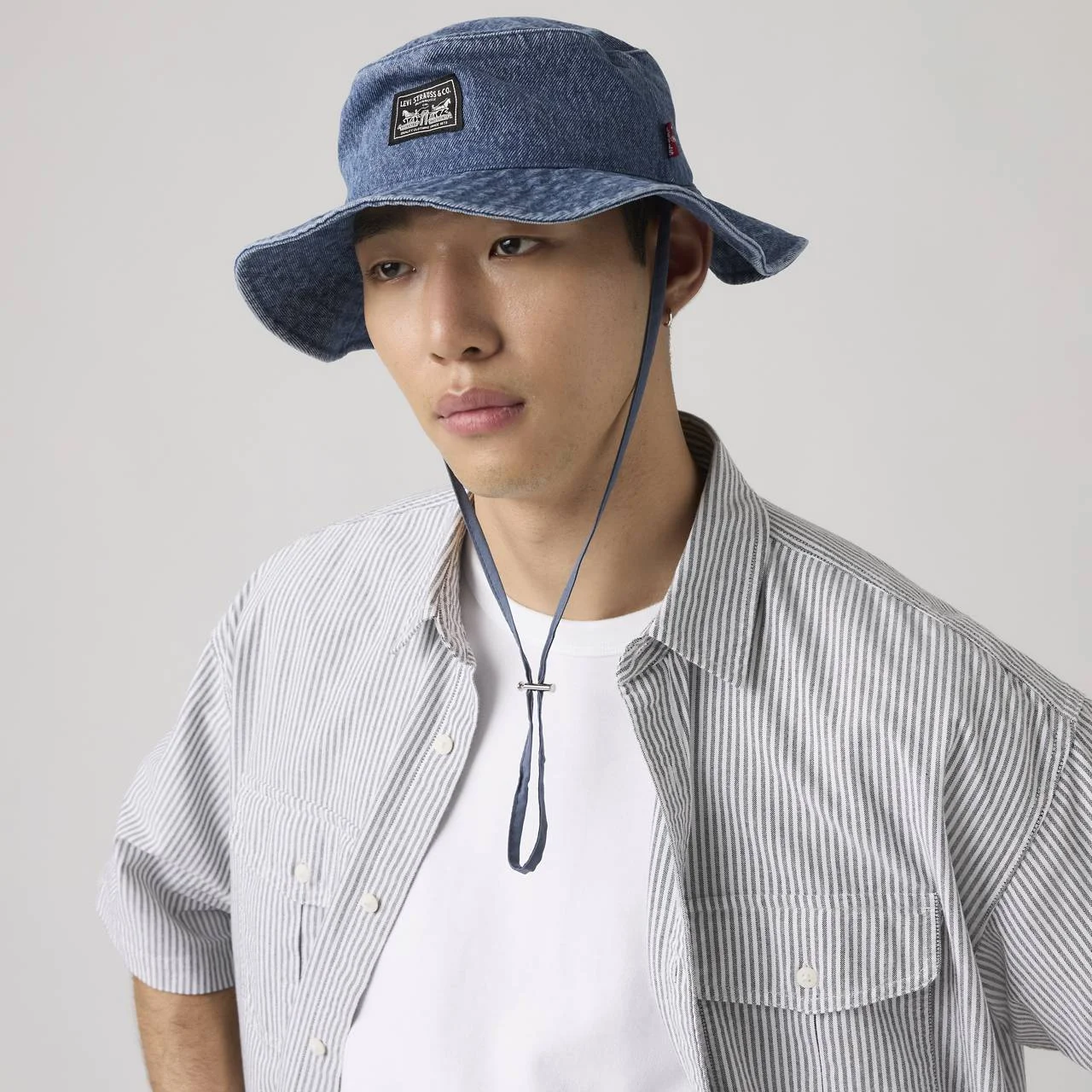 BAY DRAWSTRING BUCKET HAT - 1