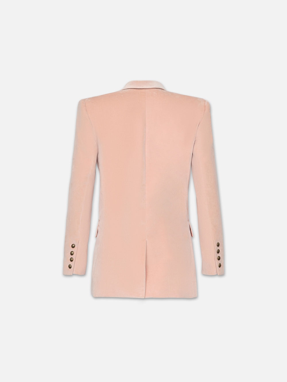 Double Breasted Slim Blazer in Blush - 3