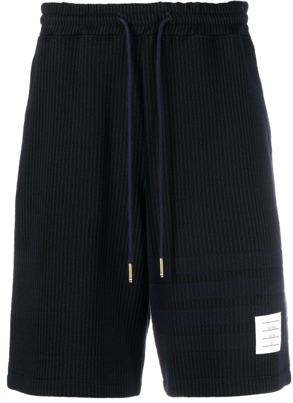 4-Bar stripe seersucker track shorts - 1