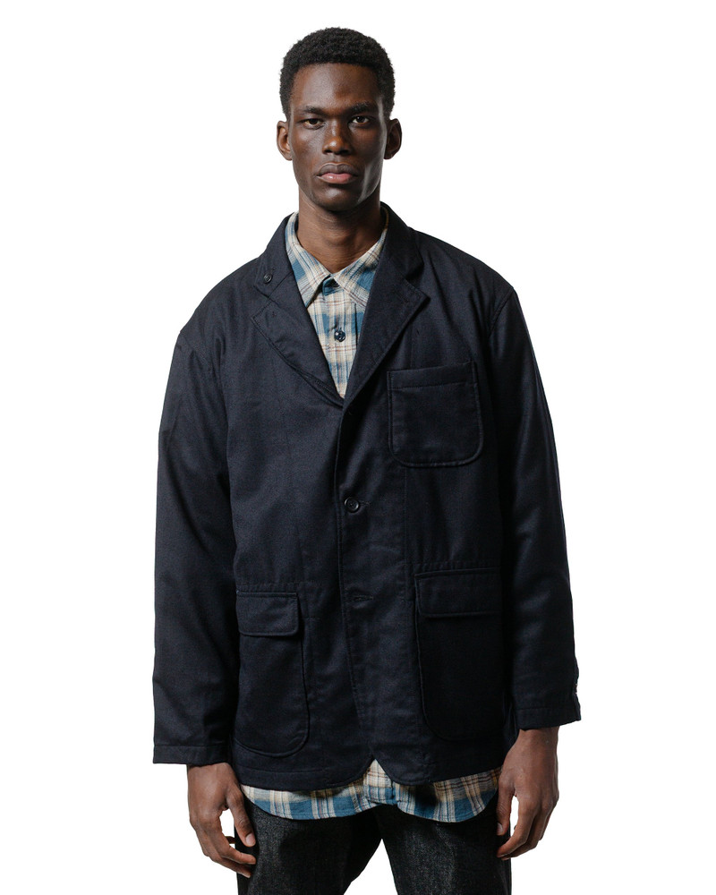 Engineered Garments Loiter Jacket Dark Navy High Count Worsted Wool outlook
