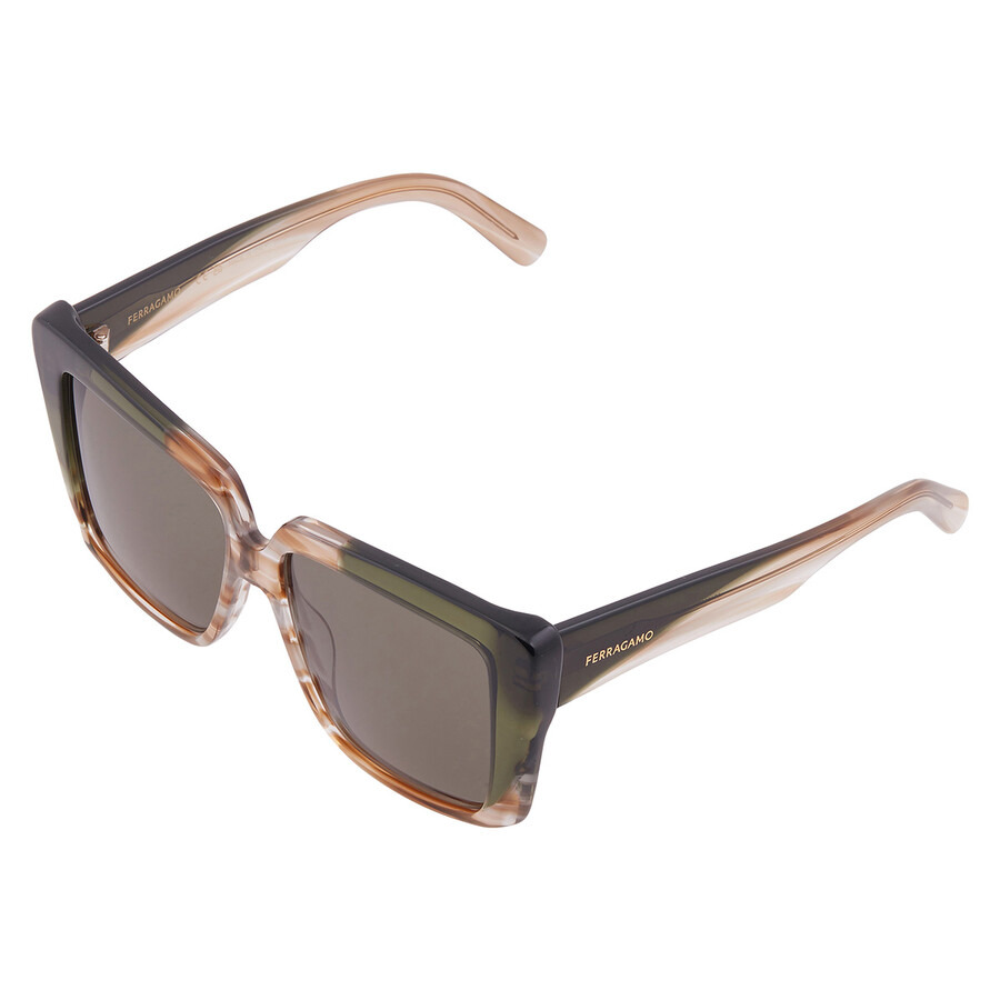 Ferragamo Green Square Ladies Sunglasses SF1060SN 263 55 - 3