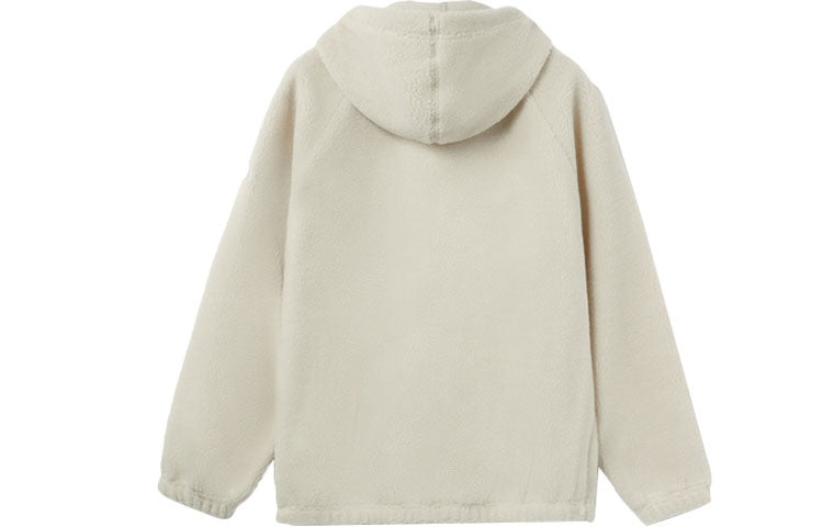 Li-Ning x BADFIVE Lifestyle Hooded Jacket 'Beige White' AFDR733-4 - 2
