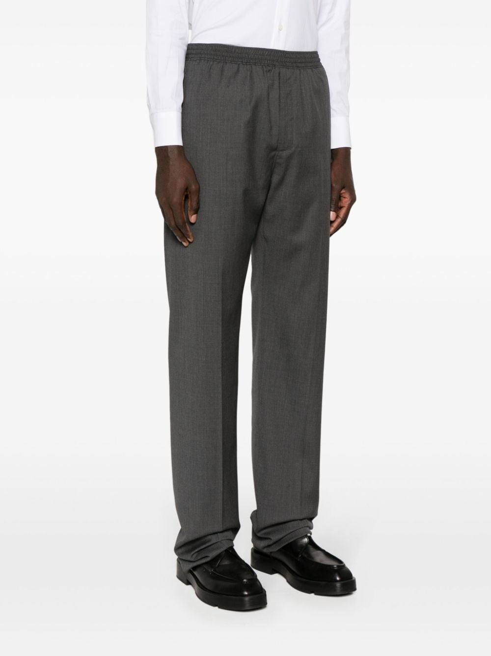 drawstring straight trousers - 3