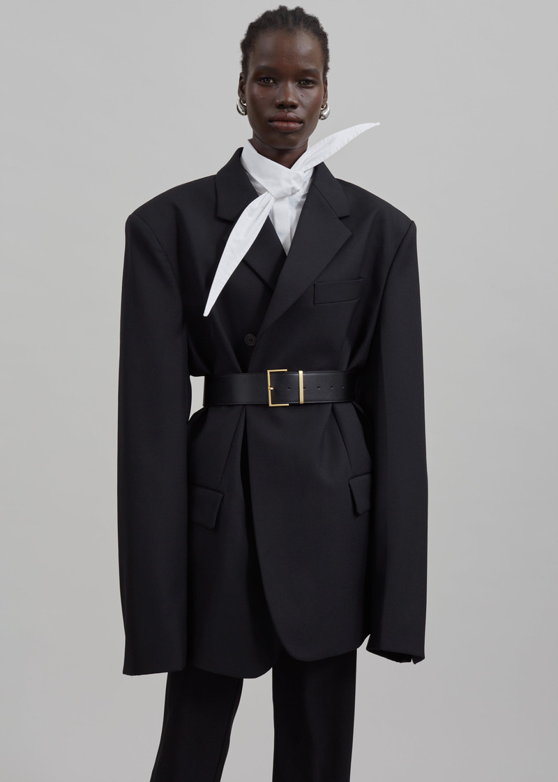 Klara Long Collar Shirt - White 3