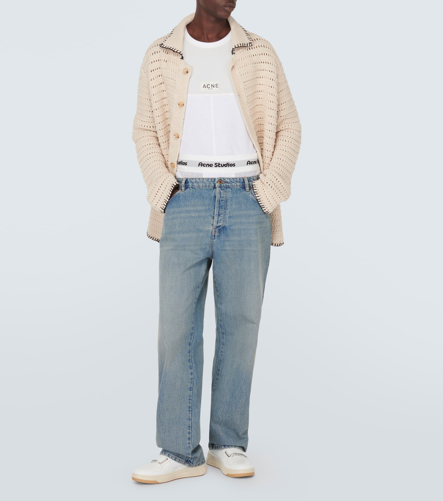 Mid-rise straight pants - 2