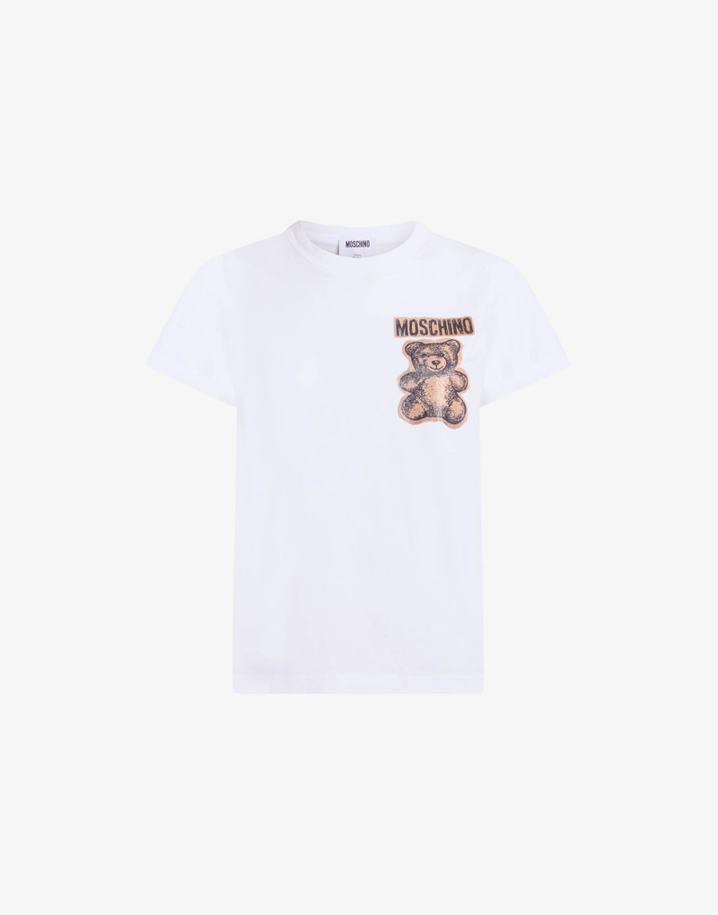 MOSCHINO TEDDY BEAR ORGANIC COTTON JERSEY T-SHIRT 4