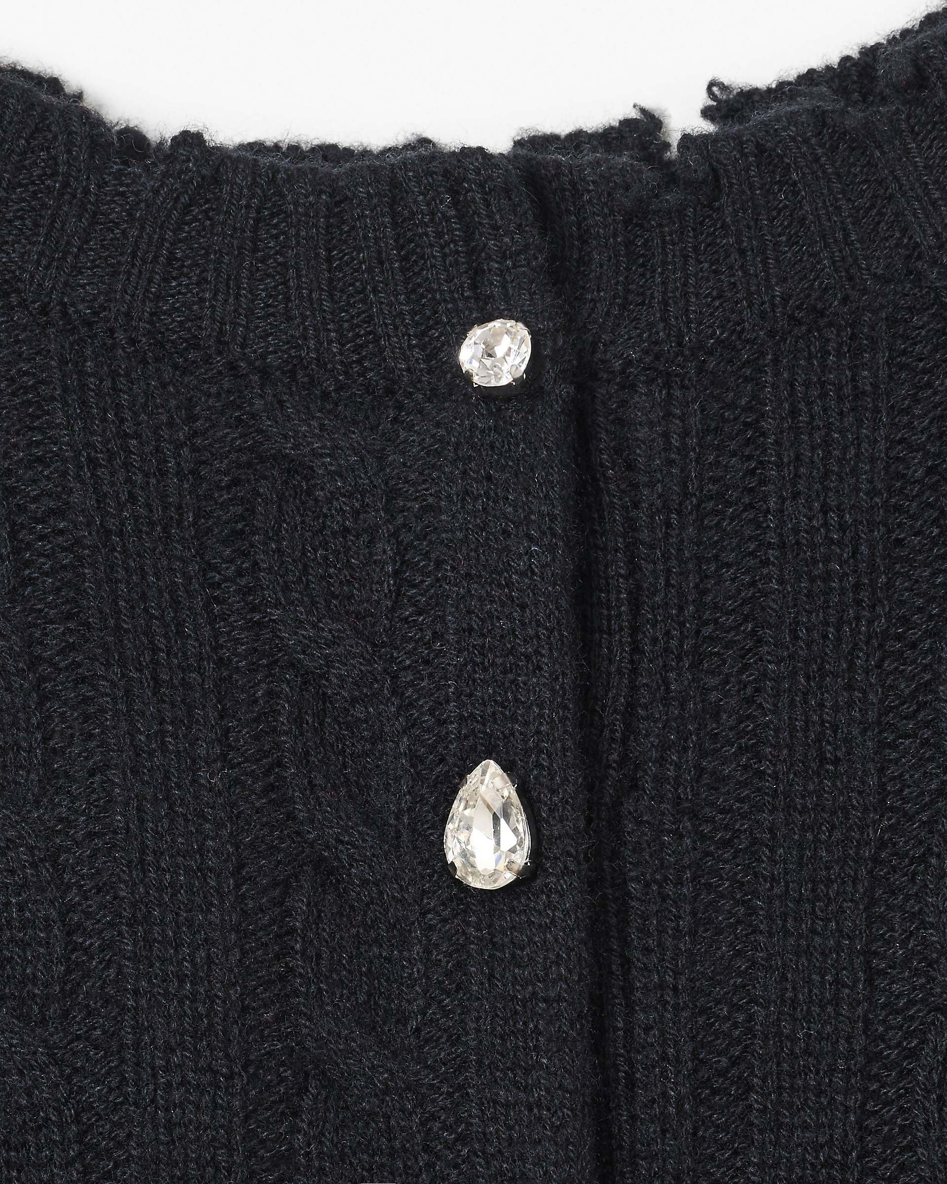 THE SHRUNKEN CASHMERE CABLE CARDIGAN - 8