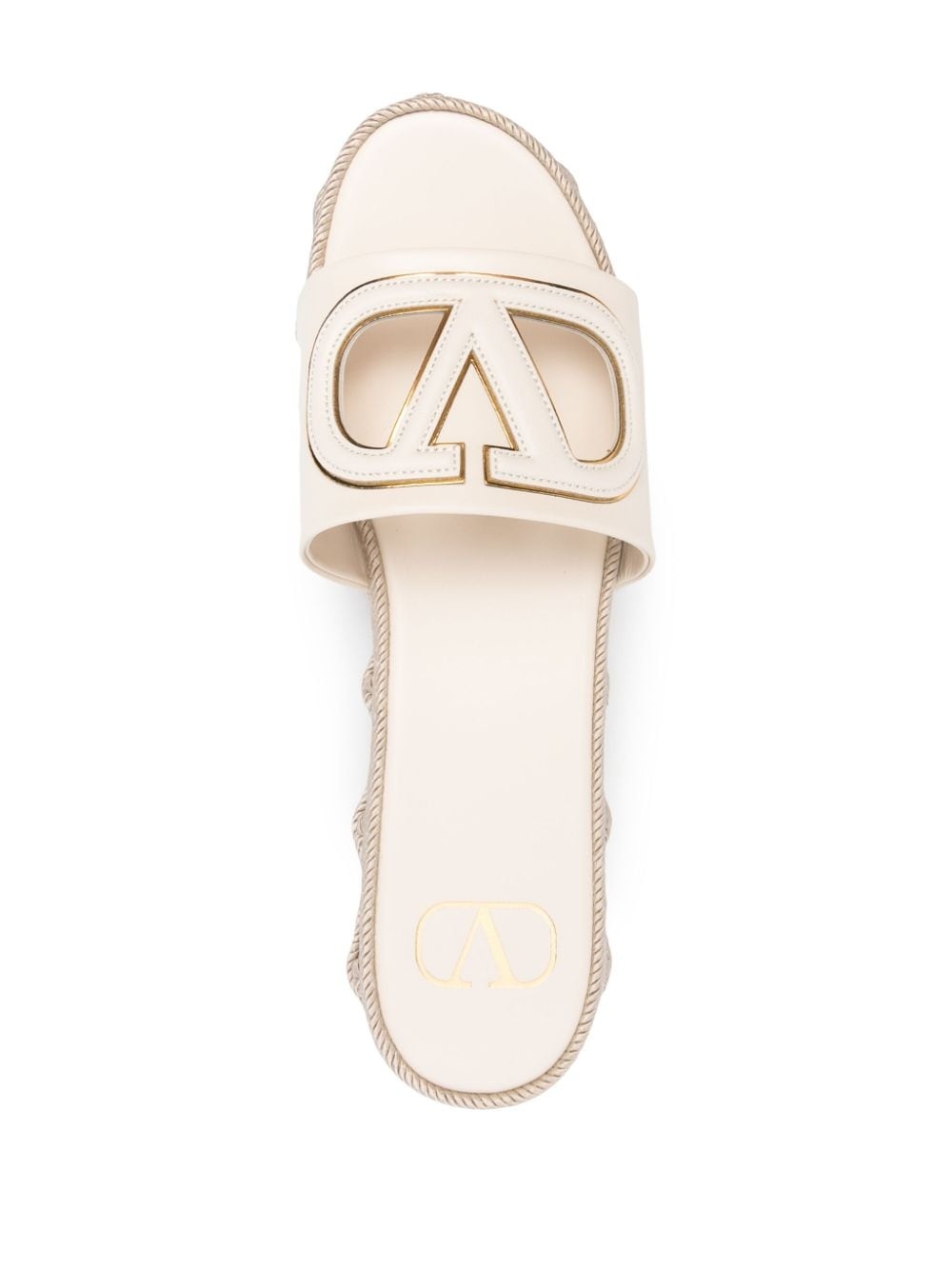 60mm V-Logo cut-out sandals - 4