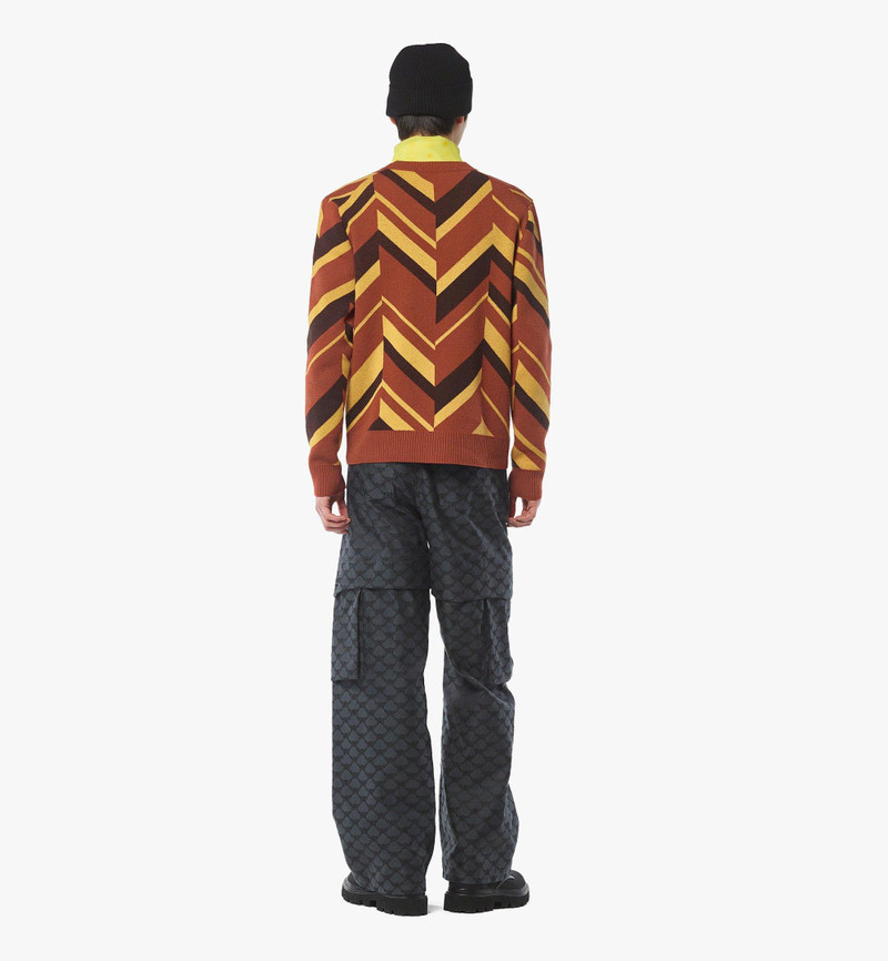 Mega Herringbone Sweater in Wool-Cashmere Jacquard 5