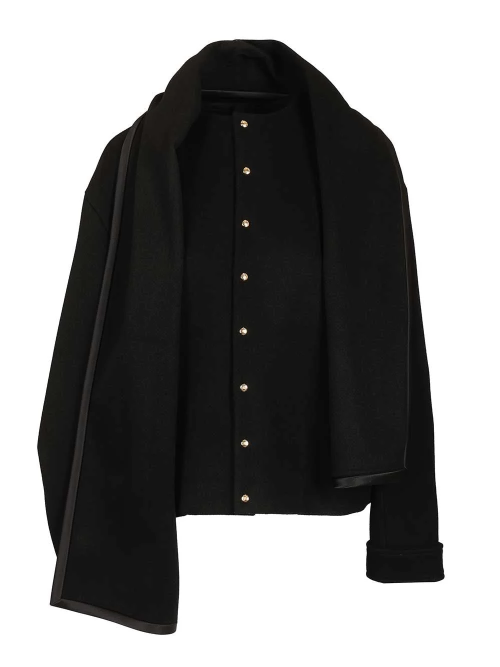 Celine Women Wool Jacket With Removable Scarf - 1