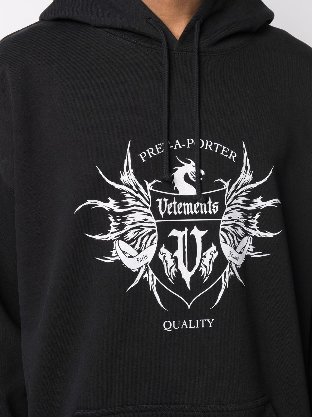 logo-print long-sleeved hoodie - 6